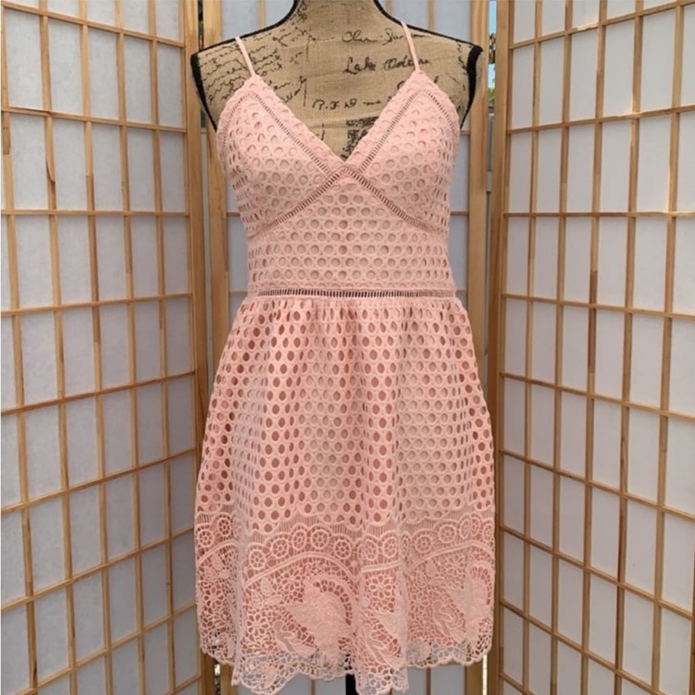 Pink Lace Dress - Picture 3 of 10